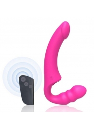 Розовый безремневой страпон Straples Strap-On Dildo - Erokay - купить с доставкой во Владимире