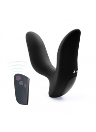 Черный вибромассажер простаты 3,5’’ Remote Control Curve P-spot Massager - 12 см. - Erokay - во Владимире купить с доставкой