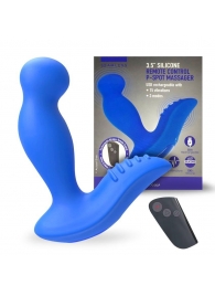 Синий вибромассажер простаты 3,5’’ Remote Control P-spot Massager - 12,5 см. - Erokay - во Владимире купить с доставкой