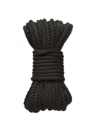 Черная верёвка для связывания и фиксации Bind Tie - 9,14 м. - Doc Johnson - купить с доставкой во Владимире