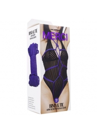Фиолетовая верёвка для связывания и фиксации Bind Tie - 15,24 м. - Doc Johnson - купить с доставкой во Владимире