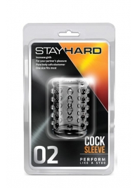 Прозрачная насадка на пенис с шишечками STAY HARD COCK SLEEVE 02 CLEAR - Blush Novelties - во Владимире купить с доставкой