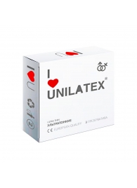 Ультратонкие презервативы Unilatex Ultra Thin - 3 шт. - Unilatex - купить с доставкой во Владимире