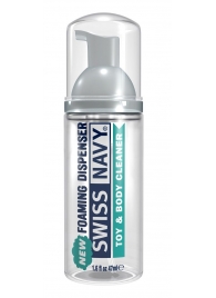 Очищающая пенка для игрушек и тела Toy   Body Cleaner Foamer - 47 мл. - Swiss navy - купить с доставкой во Владимире