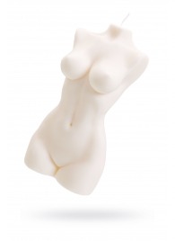 Белая интерьерная свеча в форме женского торса - 850 гр. - Pecado - купить с доставкой во Владимире