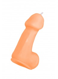 Оранжевая свеча в форме пениса - 47 гр. - Pecado - купить с доставкой во Владимире