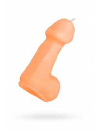 Оранжевая свеча в форме пениса - 47 гр. - Pecado - купить с доставкой во Владимире