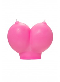 Розовая свеча «Сиськи» - 150 гр. - Pecado - купить с доставкой во Владимире