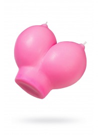 Розовая свеча «Сиськи» - 150 гр. - Pecado - купить с доставкой во Владимире