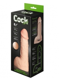 Телесный фаллоудлинитель с мошонкой Cock Next - 17 см. - LOVETOY (А-Полимер) - во Владимире купить с доставкой