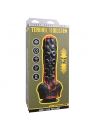 Черно-красная мини-машина на присоске Tendril Thruster - 21,6 см. - Doc Johnson - купить с доставкой во Владимире