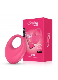 Розовое интерактивное эрекционное виброкольцо Leo - Easy toys - во Владимире купить с доставкой