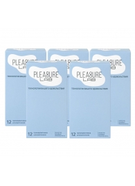 Набор из 5 упаковок ультратонких презервативов Pleasure Lab (по 12 шт.) - Pleasure Lab - купить с доставкой во Владимире