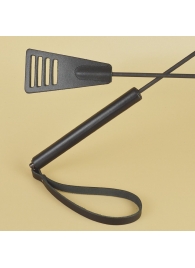 Черный кожаный стек «Сириус» - 60 см. - Sitabella - купить с доставкой во Владимире