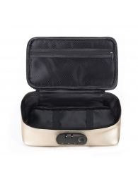 Золотистая сумочка для хранения игрушек Discreet Box - Dorcel - купить с доставкой во Владимире