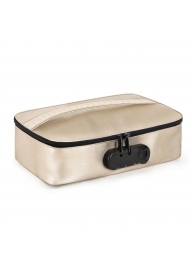 Золотистая сумочка для хранения игрушек Discreet Box - Dorcel - купить с доставкой во Владимире