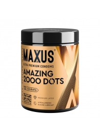 Точечные презервативы MAXUS 2000 Amazing Dots с железным кейсом - 12 шт. - Maxus - купить с доставкой во Владимире