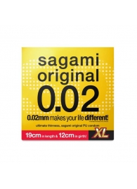 Презерватив увеличенного размера Sagami Original 0.02 XL-size - 1 шт. - Sagami - купить с доставкой во Владимире