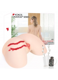 Мастурбатор-полуторс с двойным слоем материала и вибрацией Jenny Onahole Real Hips - KOKOS - во Владимире купить с доставкой