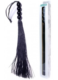 Черная силиконовая плеть - 37 см. - Boys of Toys - купить с доставкой во Владимире