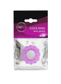 Лиловое эрекционное кольцо с 2 рядами стимулирующих шариков - Erowoman-Eroman - во Владимире купить с доставкой