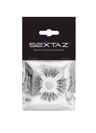 Эластичное эрекционное кольцо с черными «ресничками» - Sextaz - во Владимире купить с доставкой