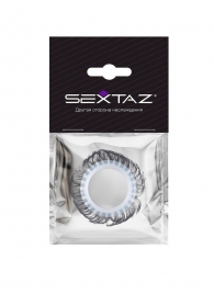 Эластичное эрекционное колечко с черными «ресничками» - Sextaz - во Владимире купить с доставкой