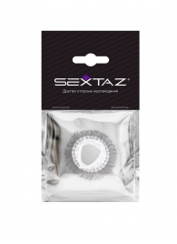 Эластичное эрекционное кольцо с длинными черными «ресничками» - Sextaz - во Владимире купить с доставкой