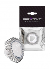 Эластичное эрекционное кольцо с длинными черными «ресничками» - Sextaz - во Владимире купить с доставкой