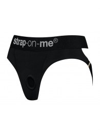 Черные трусики для насадок Heroine Lingerie Harness - size XL - Strap-on-me - купить с доставкой во Владимире