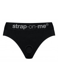 Черные трусики для насадок Heroine Lingerie Harness - size XL - Strap-on-me - купить с доставкой во Владимире