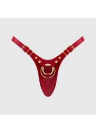 Красный пояс для фиксации насадок Strap-On-Me Leatherette Harness Fabulous - Strap-on-me - купить с доставкой во Владимире