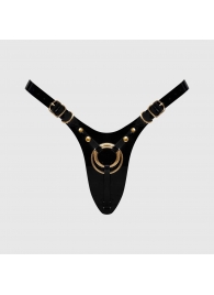 Черный пояс для фиксации насадок Strap-On-Me Leatherette Harness Fabulous - Strap-on-me - купить с доставкой во Владимире