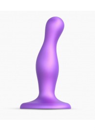 Фиолетовая насадка Strap-On-Me Dildo Plug Curvy size S - Strap-on-me - купить с доставкой во Владимире
