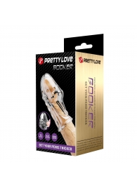 Прозрачная насадка на пенис Booker - 8 см. - Baile - во Владимире купить с доставкой