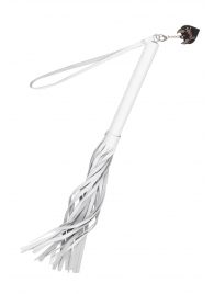 Белая кожаная плеть - 50 см. - Pecado - купить с доставкой во Владимире