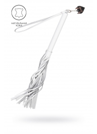 Белая кожаная плеть - 50 см. - Pecado - купить с доставкой во Владимире