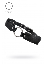Черный кожаный чокер-ошейник со скруглёнными углами - Pecado - купить с доставкой во Владимире