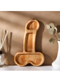 Деревянное блюдо для подачи в форме члена (25 х 16,5 х 1,7 см) - Сима-Ленд - купить с доставкой во Владимире