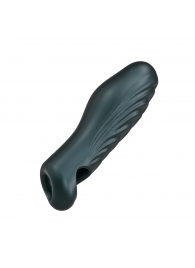 Серая силиконовая насадка на пенис с подхватом Manwan Ryzer - Manwan - во Владимире купить с доставкой