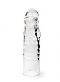 Прозрачная закрытая насадка на член - 15 см. - Sex Expert - во Владимире купить с доставкой