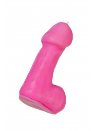 Розовая свеча в форме пениса - 47 гр. - Pecado - купить с доставкой во Владимире