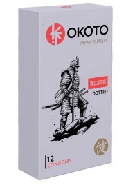 Точечные презервативы OKOTO Dotted - 12 шт. - Sitabella - купить с доставкой во Владимире