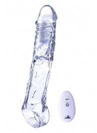 Прозрачная насадка-удлинитель Length Enhancer With Bullet с подхватом - 22,3 см. - NMC - во Владимире купить с доставкой