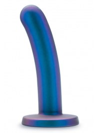 Синяя насадка с гладкой поверхностью Surrender 5.75 Inch Intermediate Pegging Dildo - 14,6 см. - Blush Novelties - купить с доставкой во Владимире