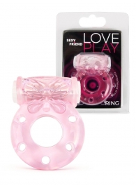 Розовое эрекционное виброкольцо с бабочкой - 1137 - во Владимире купить с доставкой