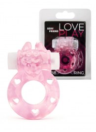 Розовое эрекционное виброкольцо в форме зайчика - 1137 - во Владимире купить с доставкой
