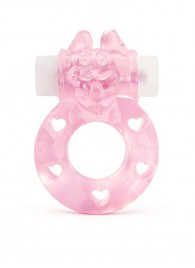 Розовое эрекционное виброкольцо в форме зайчика - 1137 - во Владимире купить с доставкой