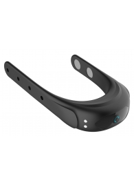 Черное эрекционное виброкольцо на ремешках - Boys of Toys - во Владимире купить с доставкой