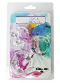 Набор из 3 эрекционных прозрачных колец - Boys of Toys - во Владимире купить с доставкой